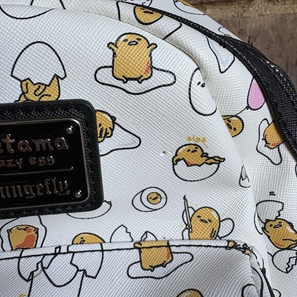Loungefly Sanrio Gudetama Mini Backpack the Lazy Egg READ - Picture 3 of 13